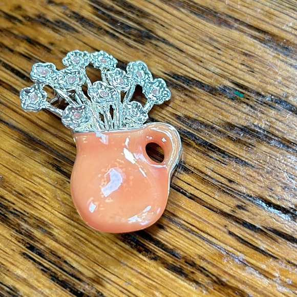 Assorted costume jewelry.  Includes 8 pieces. Seven pins and 1 bracelet. - Picture 2 of 10